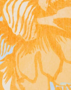 La DoubleJ Foulard E Sciarpe|Accessories<Square ScarfAnemone Orange in Cotton & Silk
