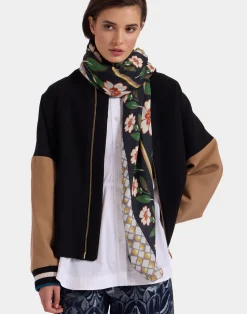 La DoubleJ Foulard E Sciarpe|Accessories<Square ScarfMayfair Black in Modal Silk