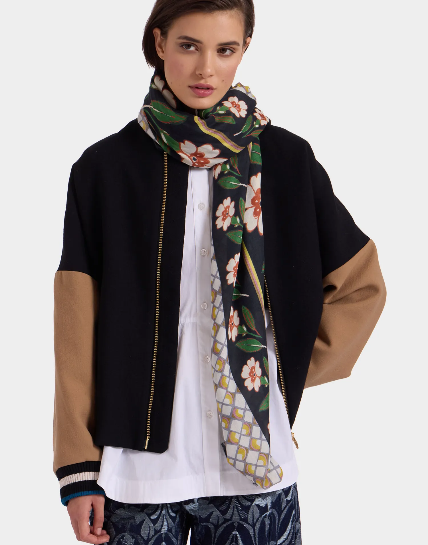 La DoubleJ Foulard E Sciarpe|Accessories<Square ScarfMayfair Black in Modal Silk