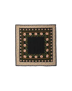 La DoubleJ Foulard E Sciarpe|Accessories<Square ScarfMayfair Black in Modal Silk