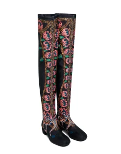 La DoubleJ Scarpe|Accessories<Stretch BootsEve Black in Elastic Lycra