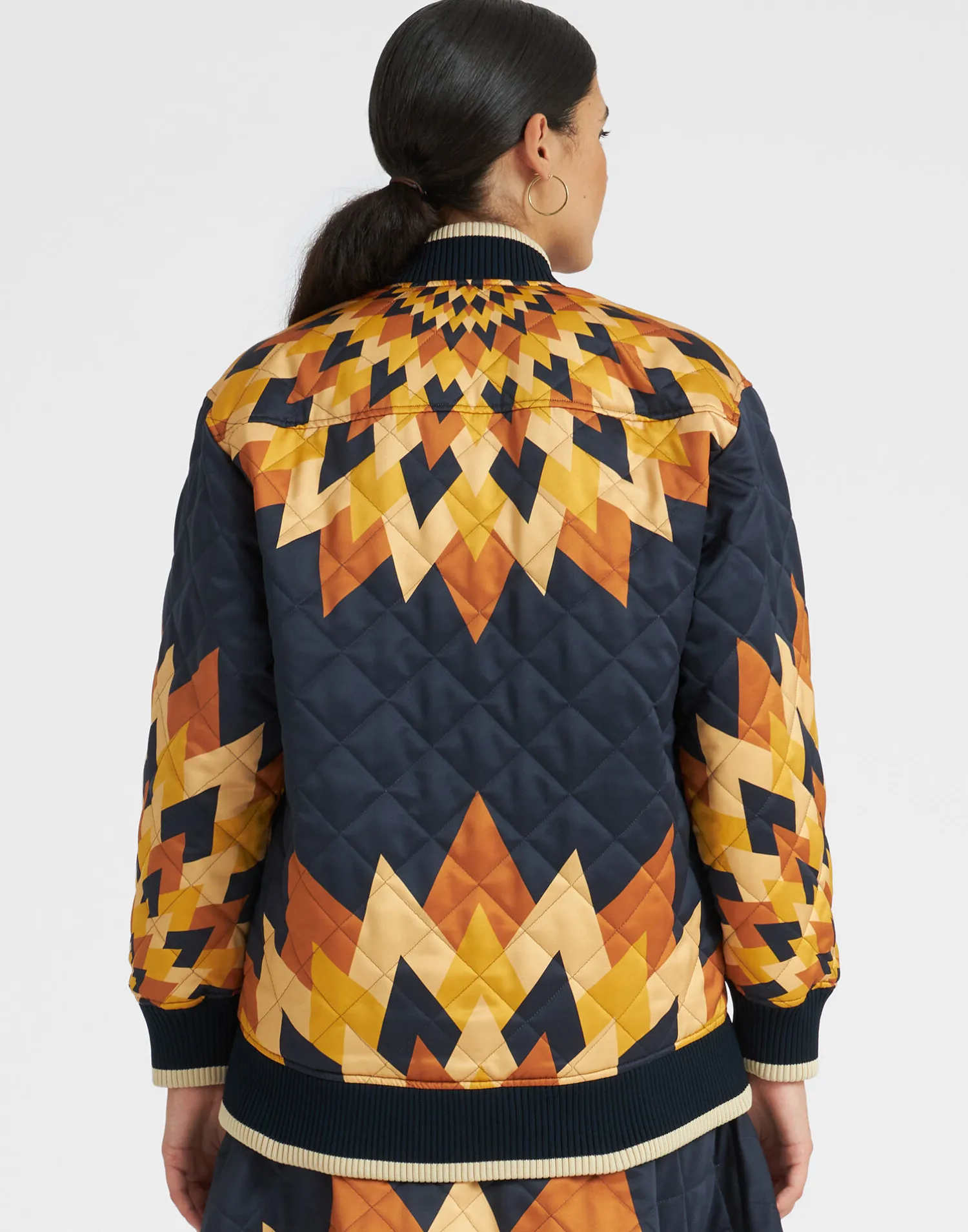 La DoubleJ Capispalla<Suki JacketEgyptian Sun Placée Gold in Quilted Twill