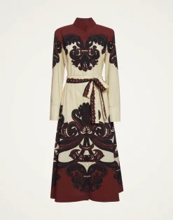 La DoubleJ Vestiti<Sundowner DressCorsini Plac&eacute;e Cream in Cotton Poplin