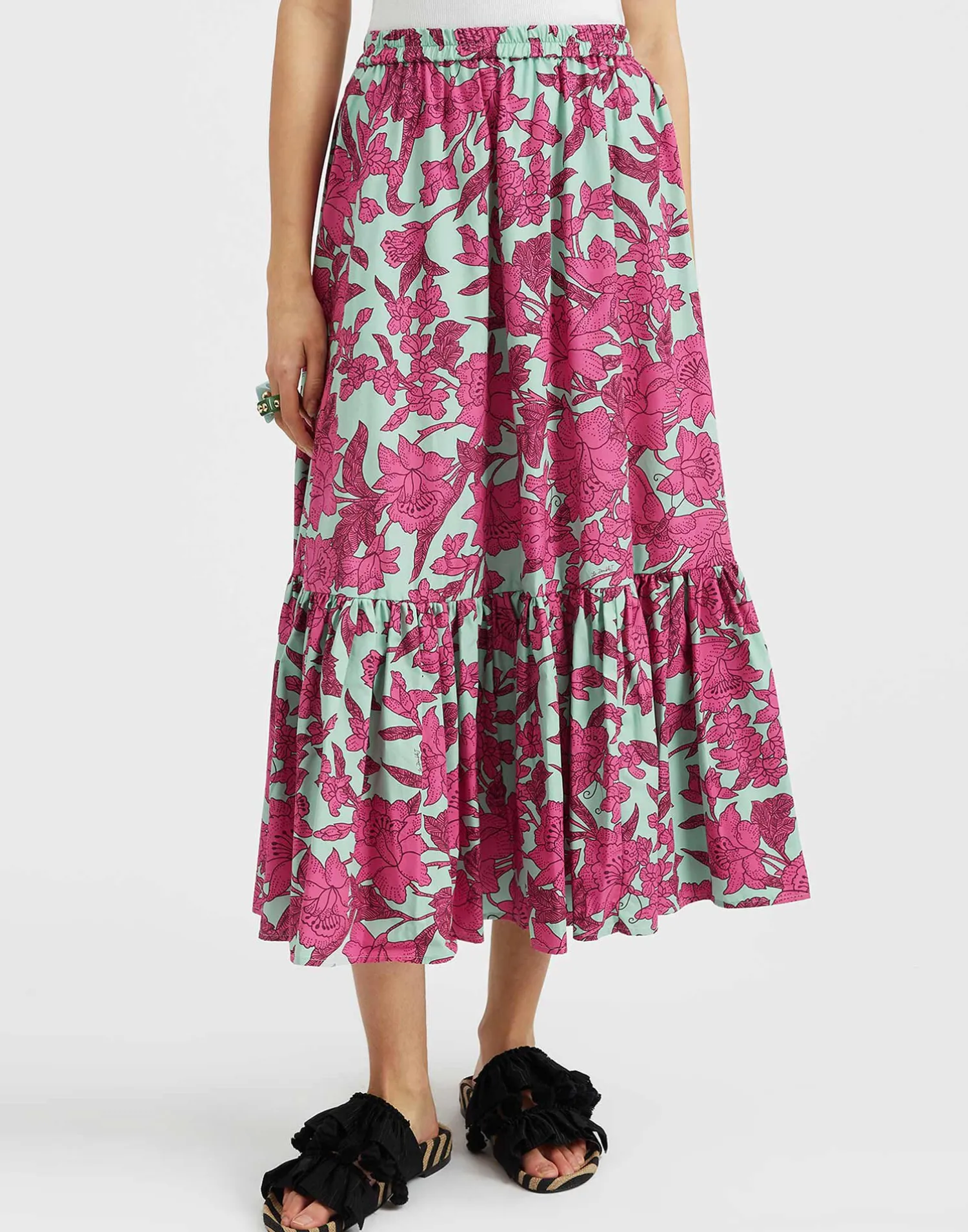 La DoubleJ Gonne<Sunset SkirtLilium Purple in Summer Poplin