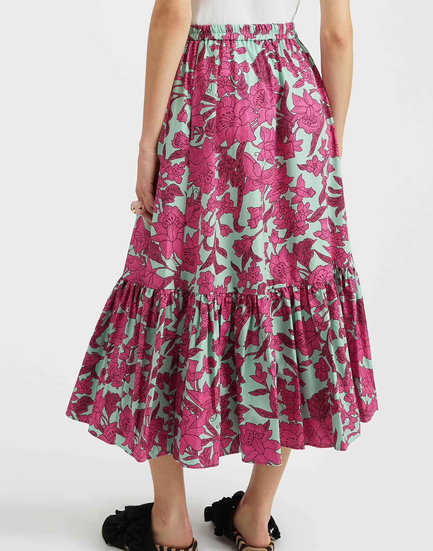La DoubleJ Gonne<Sunset SkirtLilium Purple in Summer Poplin