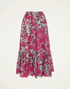La DoubleJ Gonne<Sunset SkirtLilium Purple in Summer Poplin