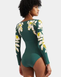 La DoubleJ Moda Mare<Sunset SuitJasmine Blu Plac&eacute;e in Lycra