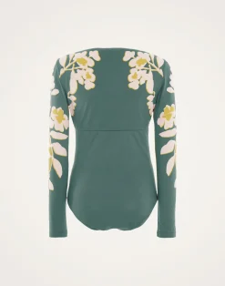 La DoubleJ Moda Mare<Sunset SuitJasmine Blu Plac&eacute;e in Lycra