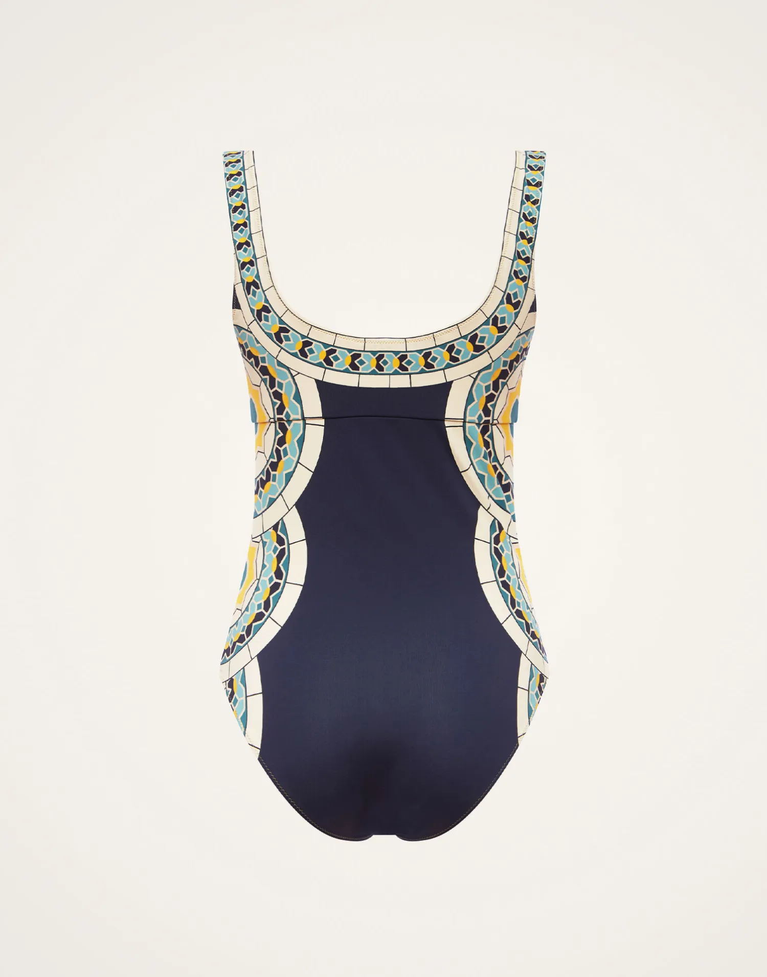 La DoubleJ Moda Mare<Sunset Suit SleevelessMudejar Placée Marigold in Supreme Lycra
