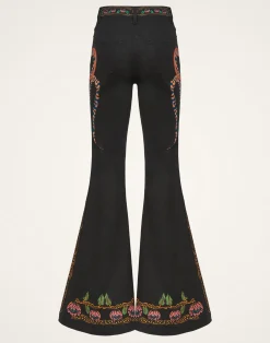 La DoubleJ Denim|Pantaloni E Shorts<Superflare JeansEve Black in Denim