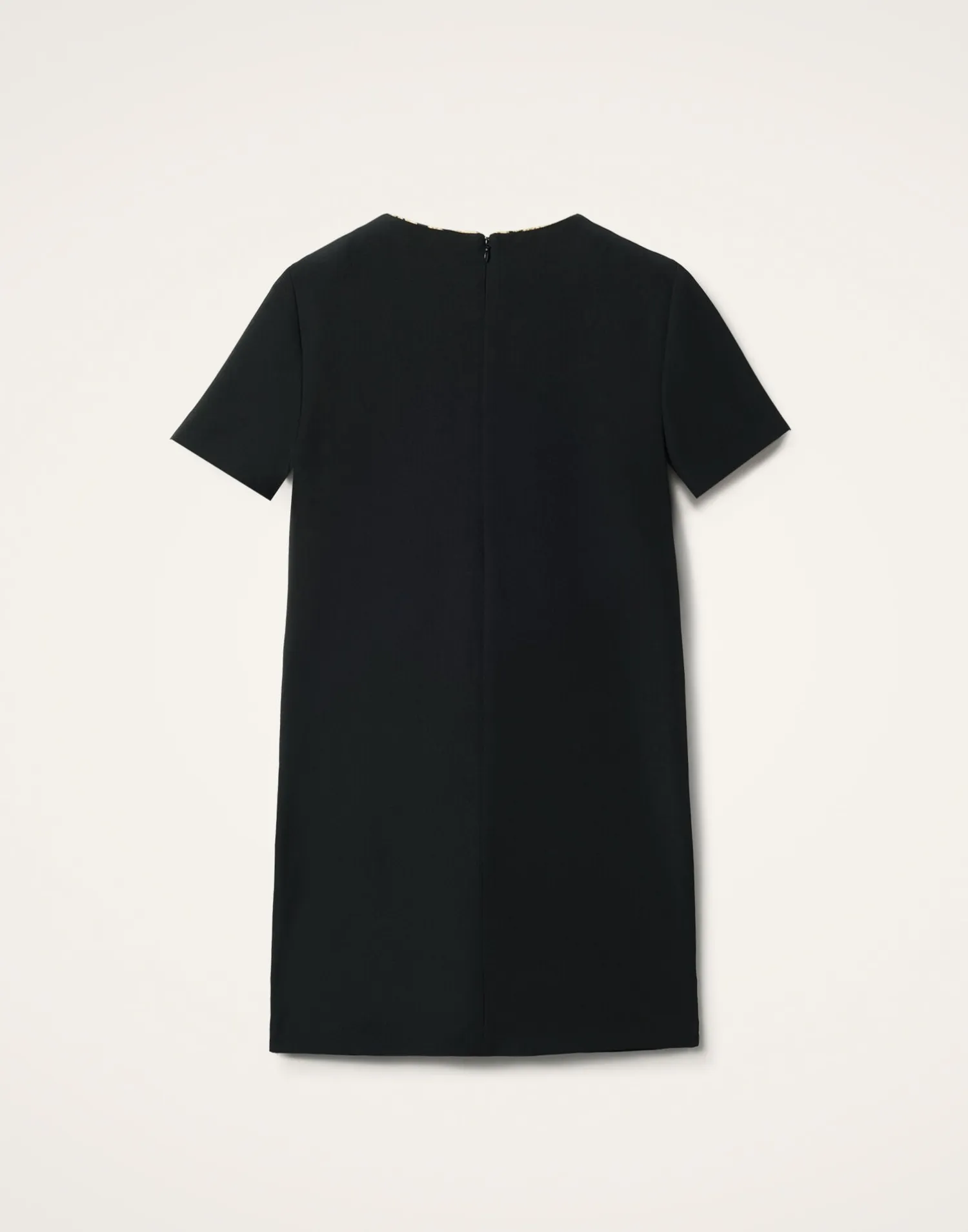 La DoubleJ Party Dressing<Super Mini Swing DressSolid Black in Techno Cady
