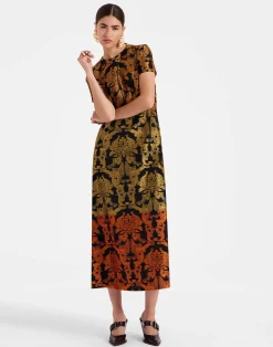 La DoubleJ Party Dressing<Super Swing DressCherubs Multicolor in Fil Coup&eacute;