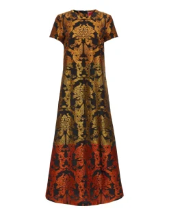 La DoubleJ Party Dressing<Super Swing DressCherubs Multicolor in Fil Coup&eacute;