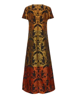 La DoubleJ Vestiti<Super Swing DressCherubs Multicolor in Fil Coup&eacute;