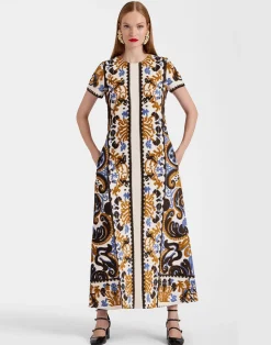 La DoubleJ Party Dressing<Super Swing DressCorsini Cream in Jacquard