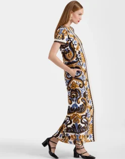 La DoubleJ Party Dressing<Super Swing DressCorsini Cream in Jacquard