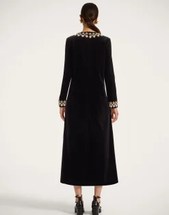 La DoubleJ Party Dressing<Super Swing DressSolid Black in Light Velvet