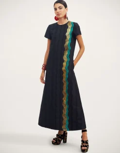 La DoubleJ Vestiti<Super Swing DressThe Nile Black in Jacquard