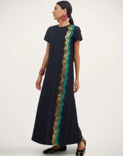 La DoubleJ Vestiti<Super Swing DressThe Nile Black in Jacquard