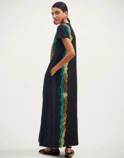 La DoubleJ Vestiti<Super Swing DressThe Nile Black in Jacquard