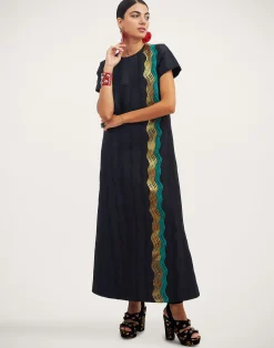 La DoubleJ Vestiti<Super Swing DressThe Nile Black in Jacquard