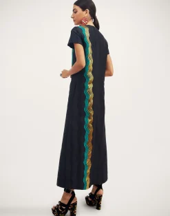 La DoubleJ Vestiti<Super Swing DressThe Nile Black in Jacquard