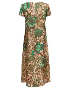 La DoubleJ Party Dressing<Swing DressAnemone Pink in Twill Silk