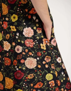 La DoubleJ Vestiti<Swing DressBotticelli Black in Silk Twill