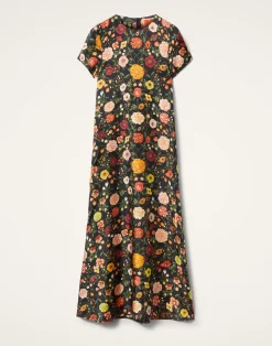 La DoubleJ Vestiti<Swing DressBotticelli Black in Silk Twill