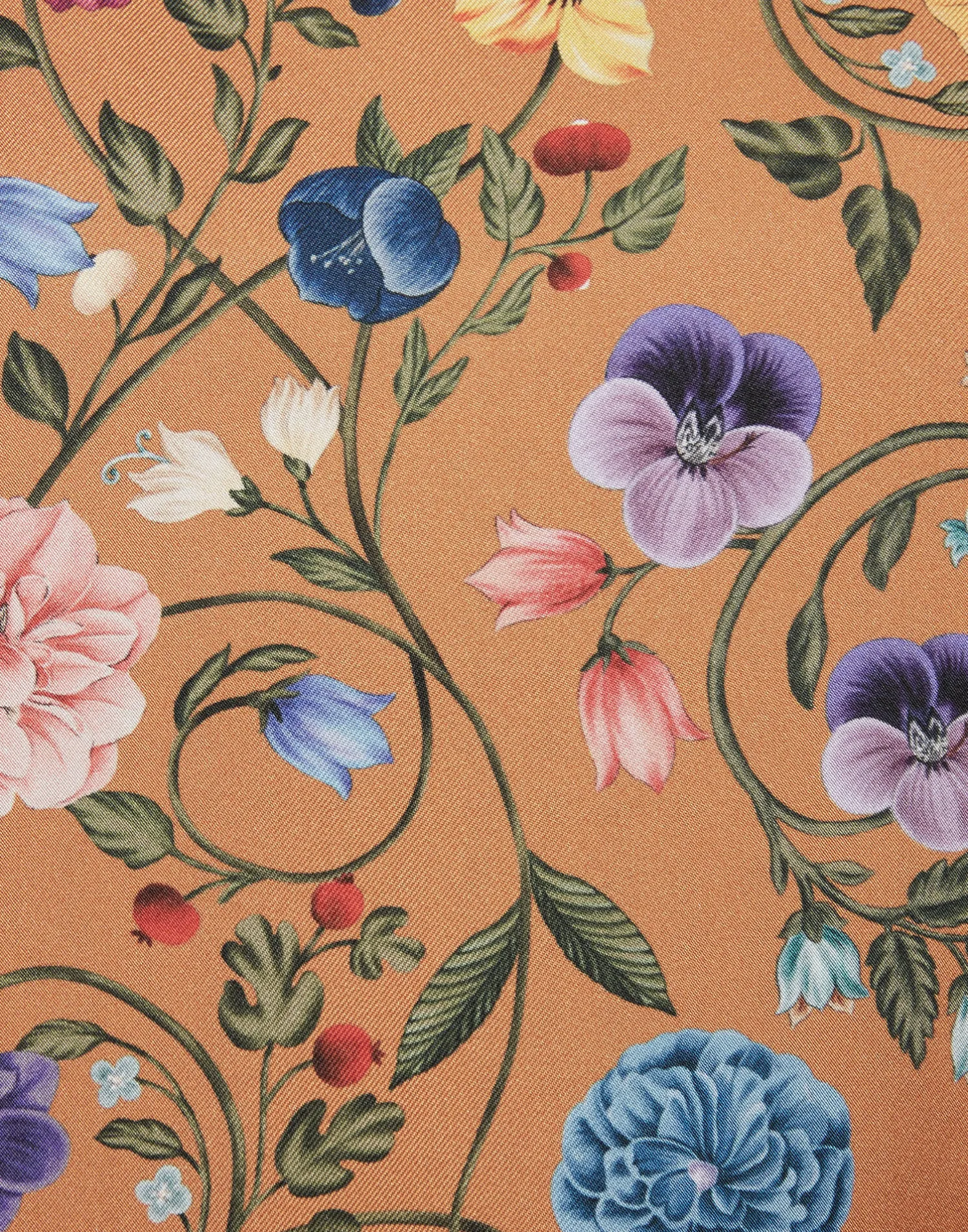 La DoubleJ Vestiti<Swing DressBotticelli Rust in Silk Twill With Feathers