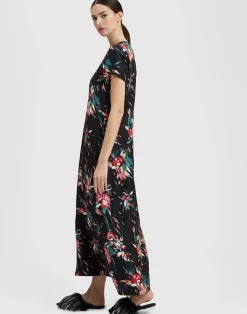 La DoubleJ Vestiti<Swing DressBreezy Black in Silk Twill