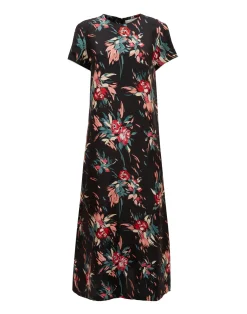 La DoubleJ Vestiti<Swing DressBreezy Black in Silk Twill