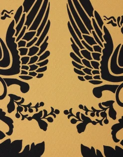 La DoubleJ Vestiti<Swing DressCherubs Gold in Silk Twill
