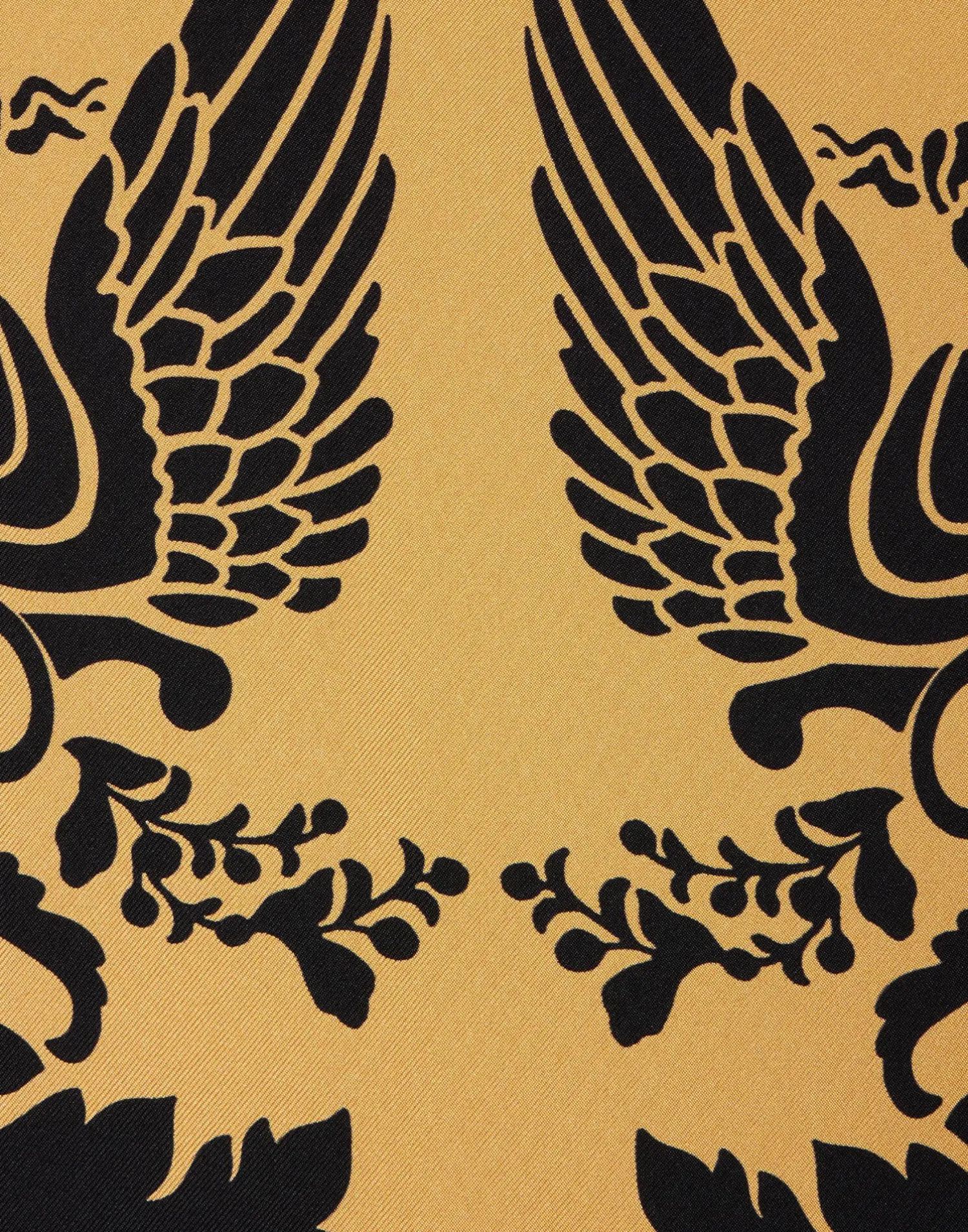 La DoubleJ Vestiti<Swing DressCherubs Gold in Silk Twill