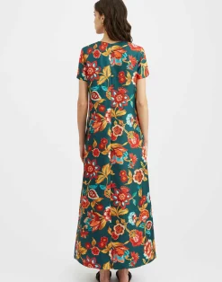 La DoubleJ Vestiti<Swing DressHottie Emerald in Silk Twill