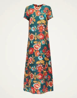 La DoubleJ Vestiti<Swing DressHottie Emerald in Silk Twill