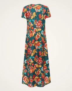 La DoubleJ Vestiti<Swing DressHottie Emerald in Silk Twill