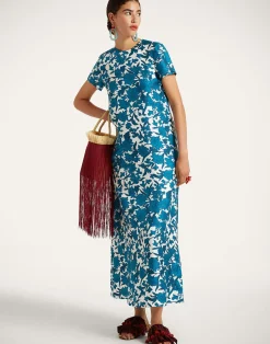 La DoubleJ Vestiti<Swing DressLilium Blu in Silk