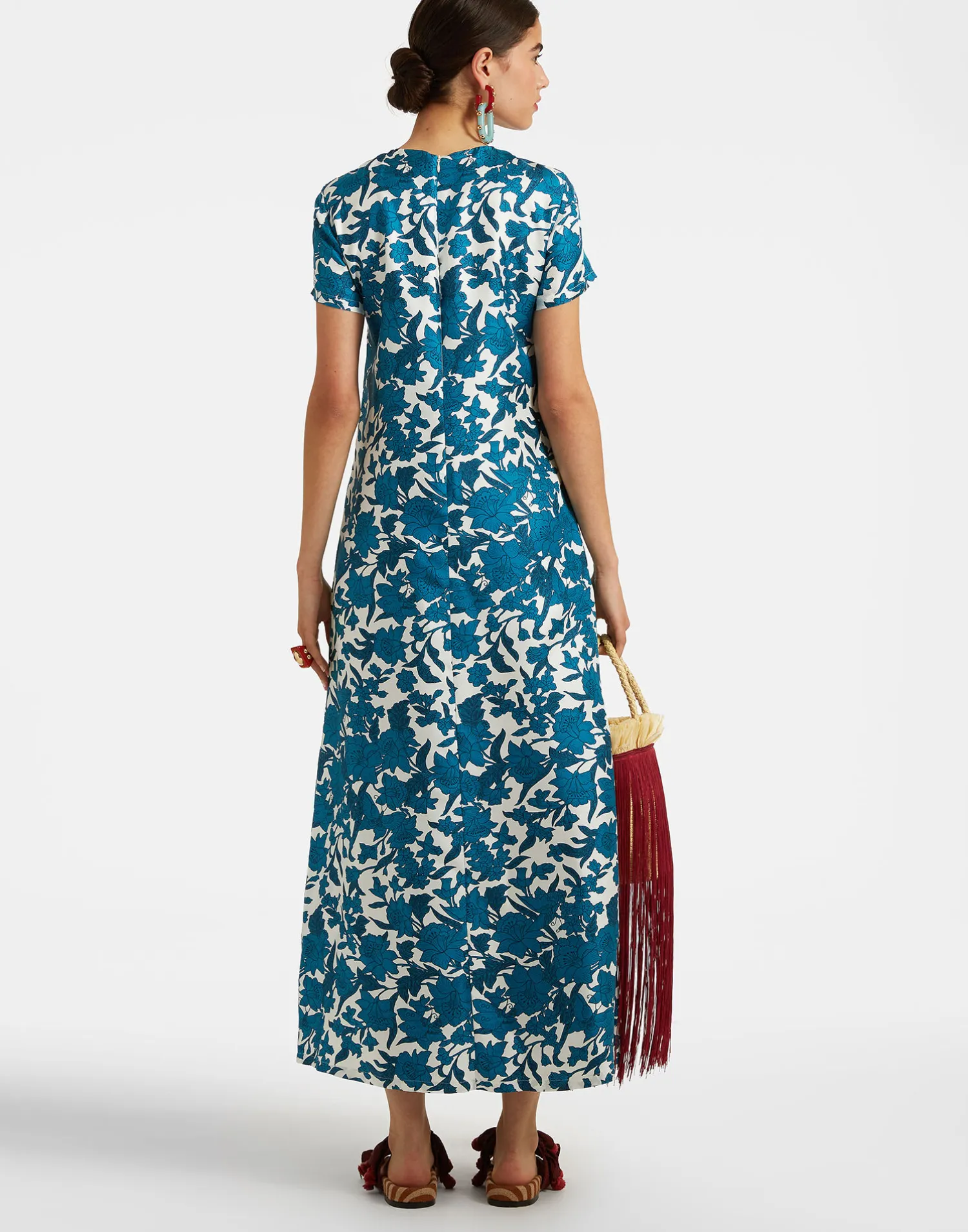 La DoubleJ Vestiti<Swing DressLilium Blu in Silk