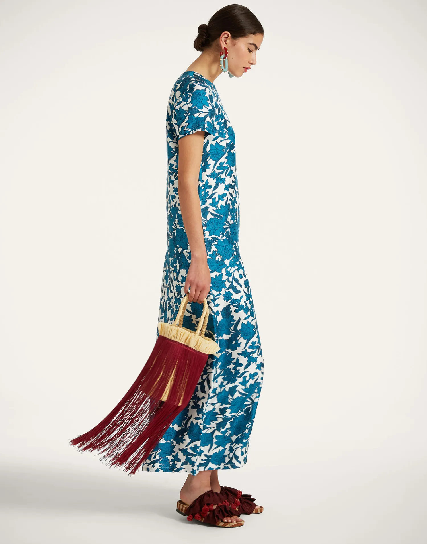 La DoubleJ Vestiti<Swing DressLilium Blu in Silk