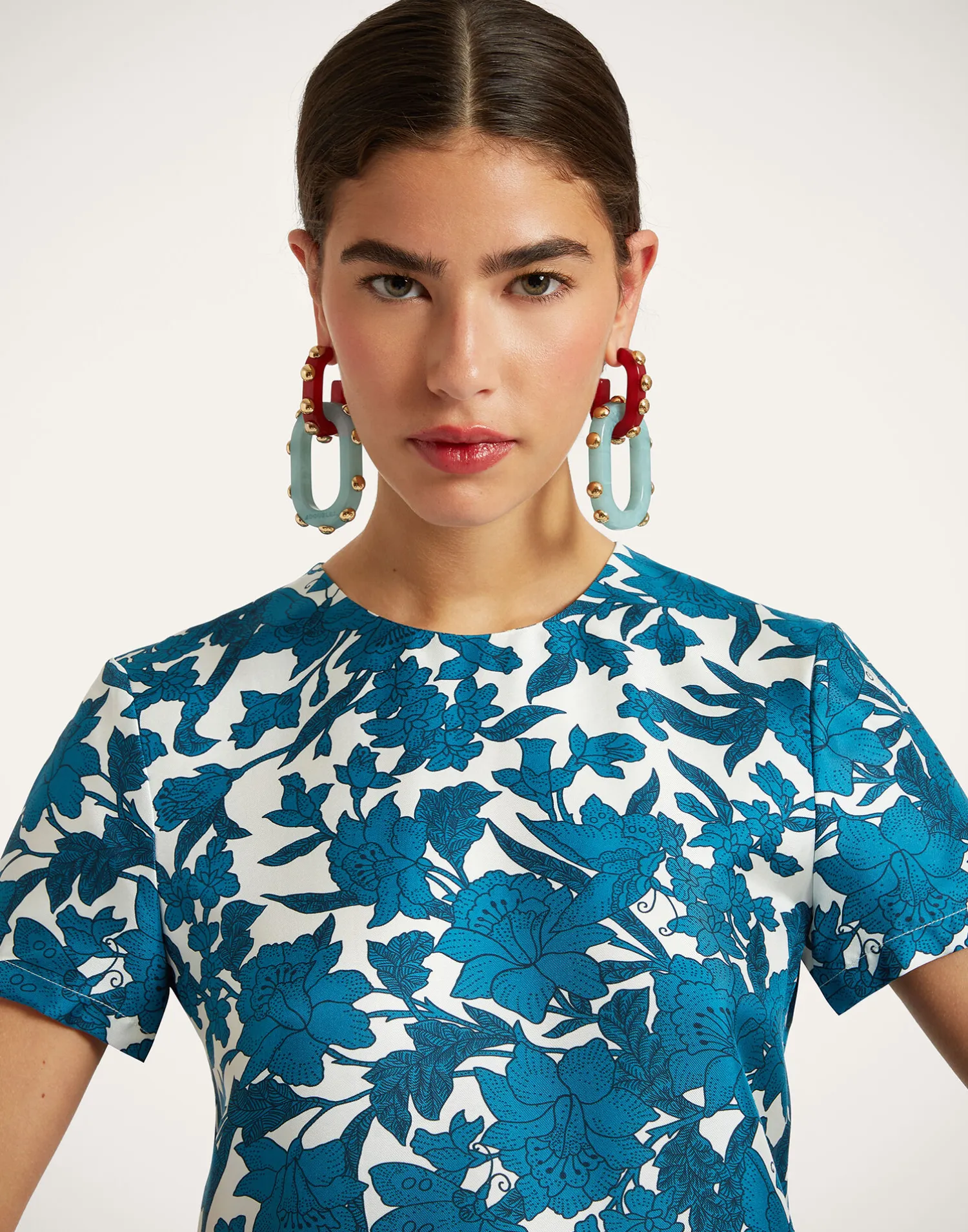 La DoubleJ Vestiti<Swing DressLilium Blu in Silk