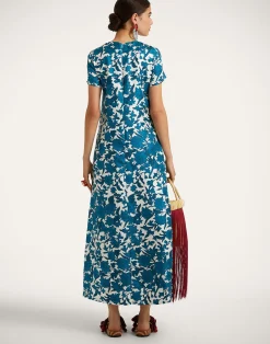 La DoubleJ Vestiti<Swing DressLilium Blu in Silk
