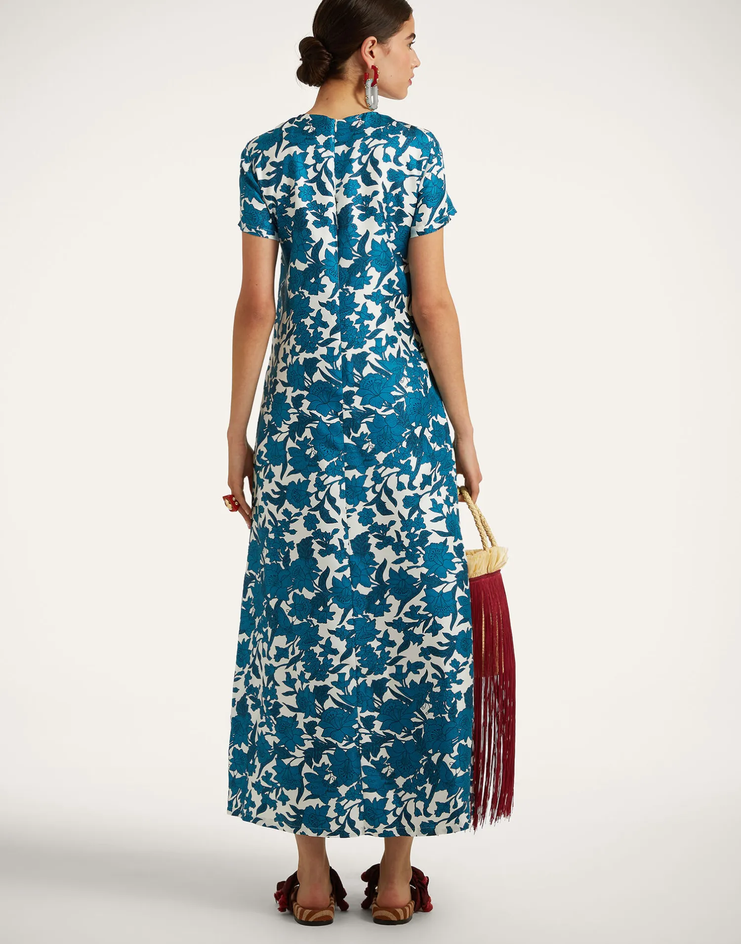 La DoubleJ Vestiti<Swing DressLilium Blu in Silk