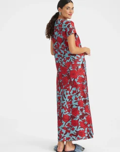 La DoubleJ Vestiti<Swing DressLilium Turchese in Silk Twill