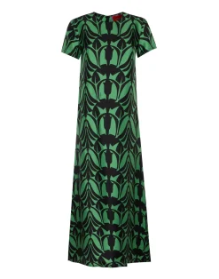 La DoubleJ Vestiti<Swing DressPapyrus in Silk Twill