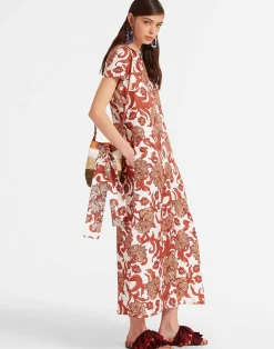La DoubleJ Vestiti<Swing DressReef White in Silk Twill