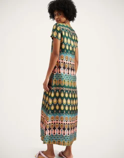 La DoubleJ Vestiti<Swing DressRio Verde in Silk Twill