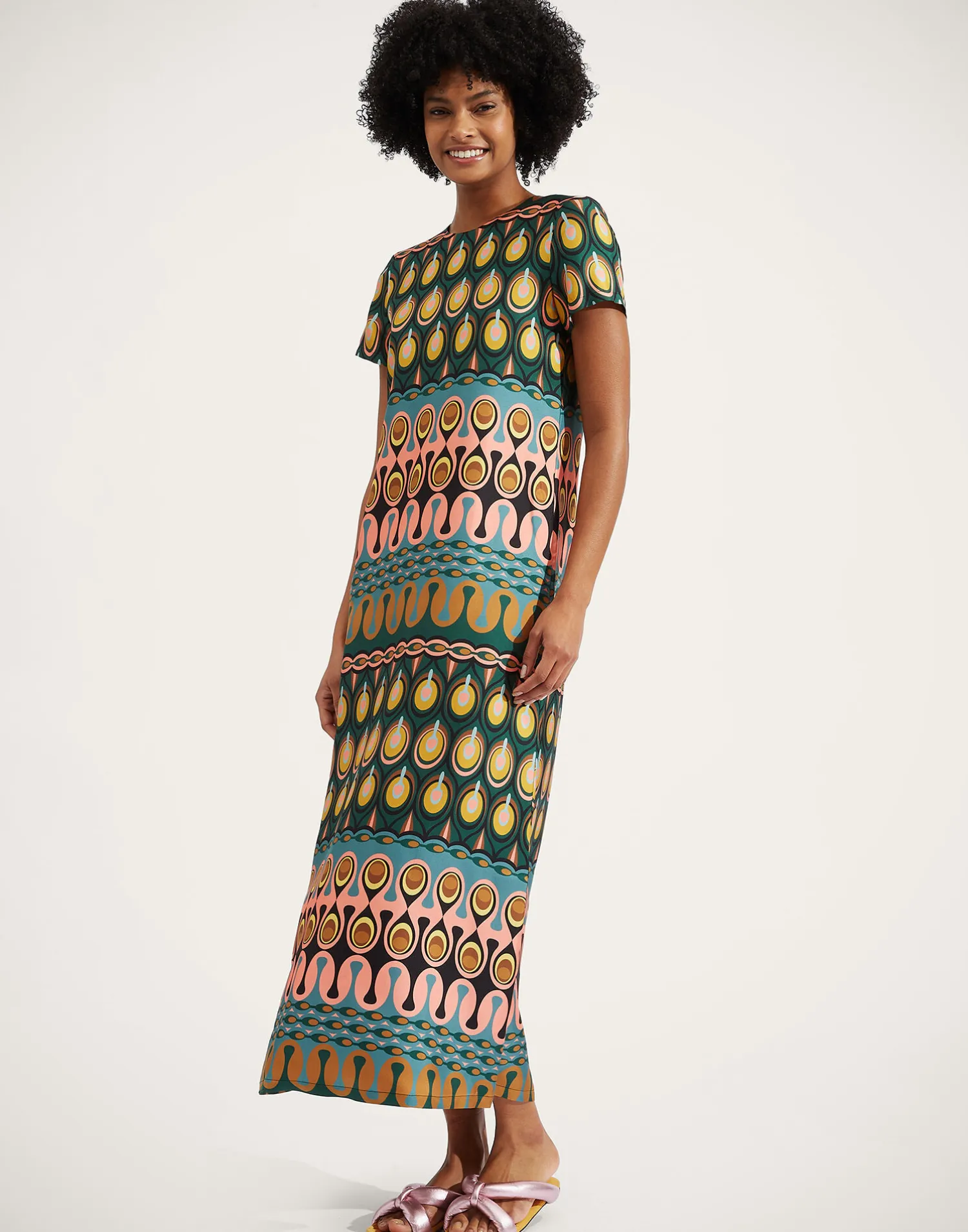 La DoubleJ Vestiti<Swing DressRio Verde in Silk Twill