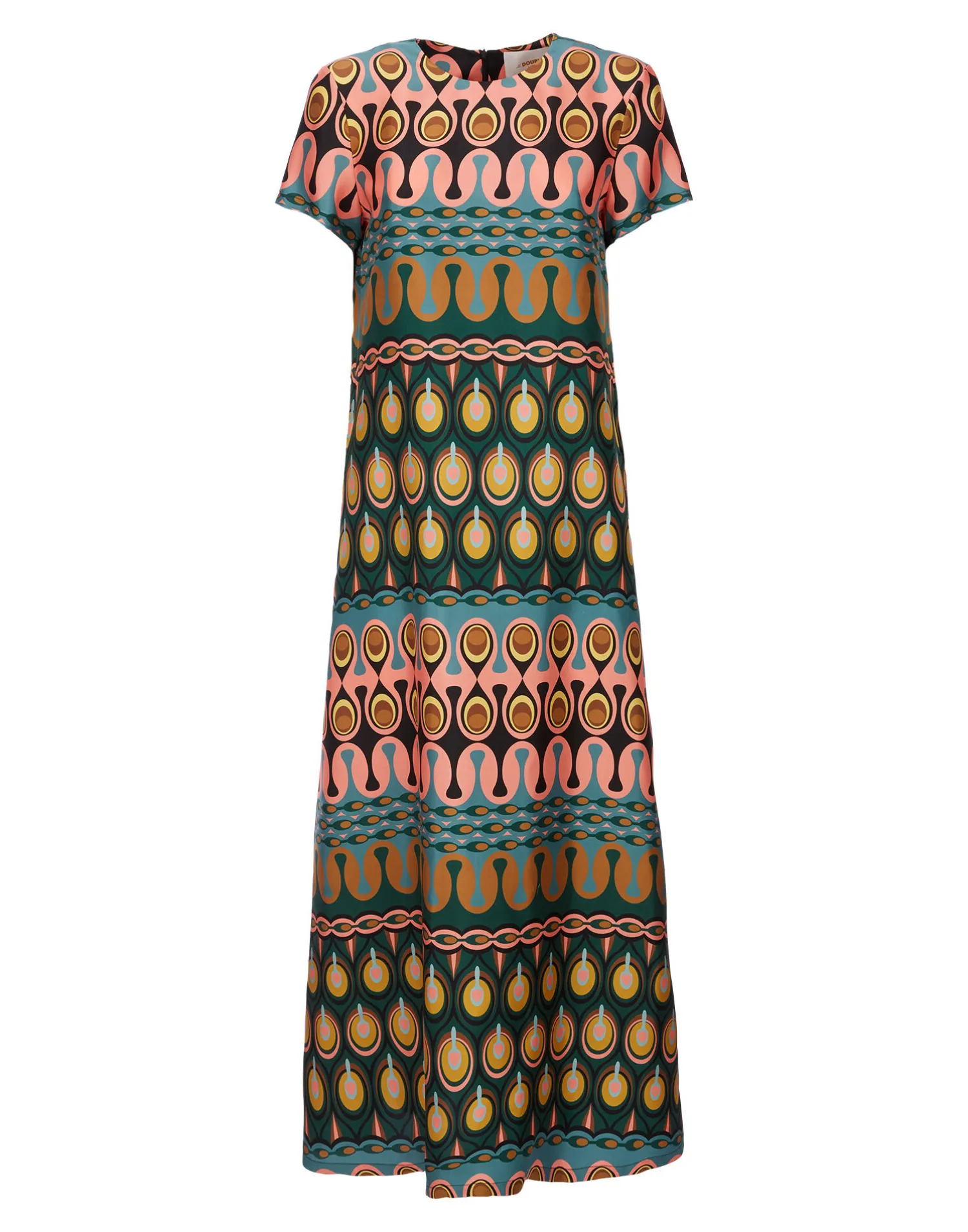La DoubleJ Vestiti<Swing DressRio Verde in Silk Twill