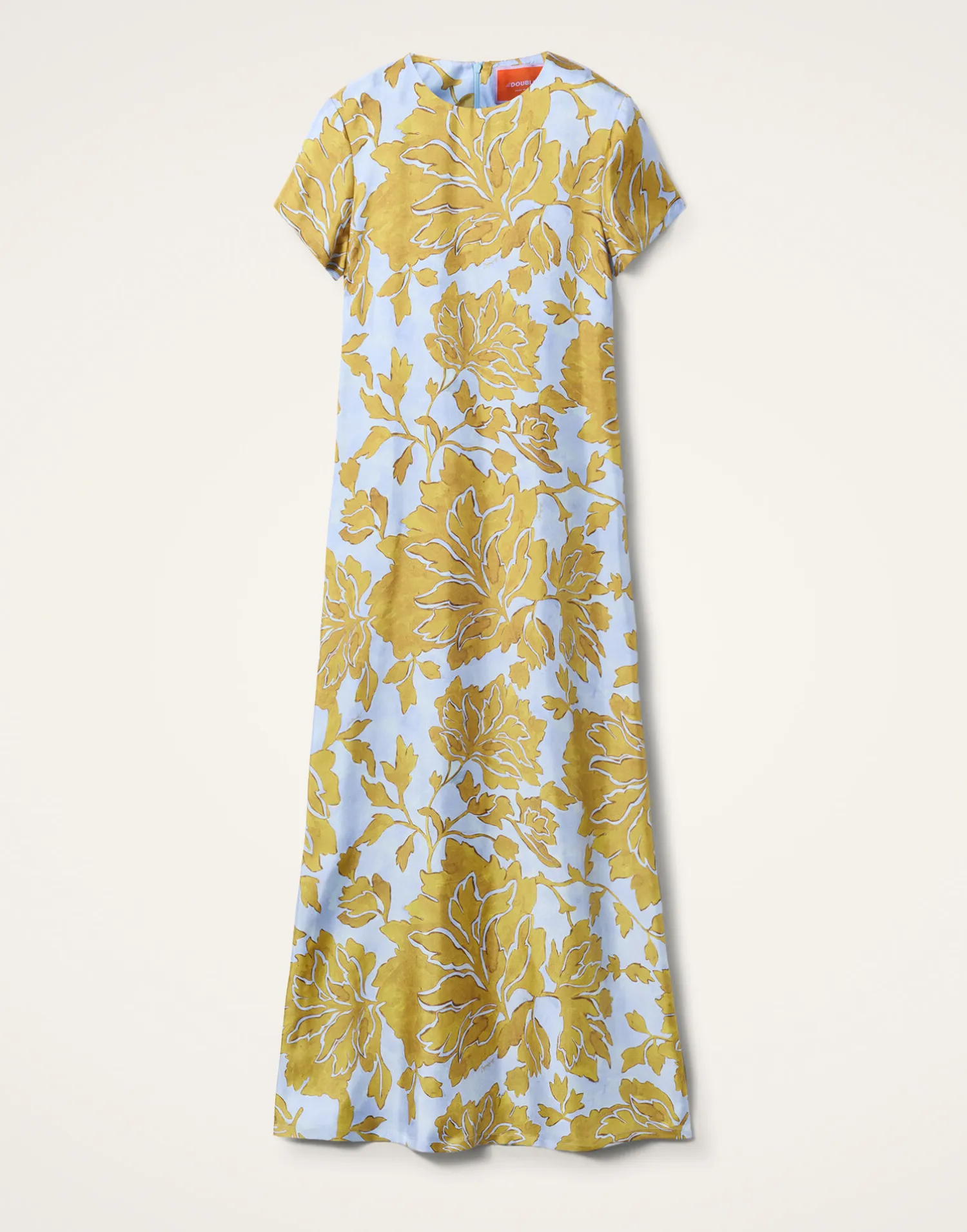 La DoubleJ Vestiti<Swing DressTangle Light Blue in Silk Twill